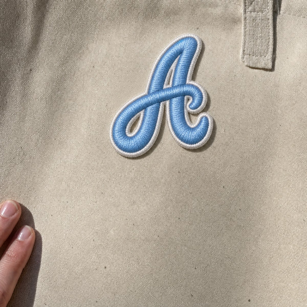 3D Buchstaben Patch A in Blau #buchstabe_a