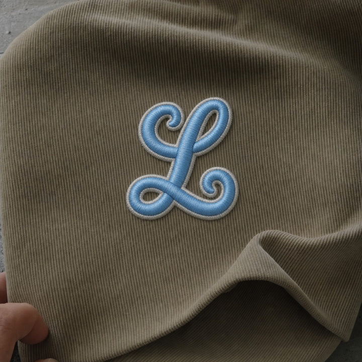 3D Buchstaben Patch L in Blau #buchstabe_l