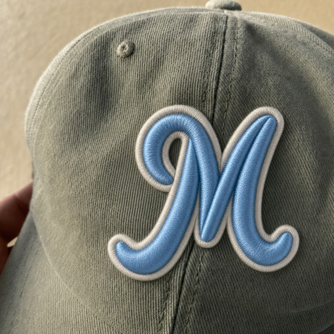 3D Buchstaben Patch M in Blau #buchstabe_m