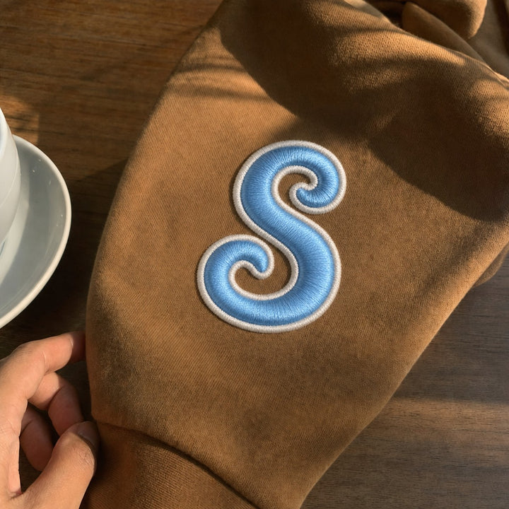 3D Buchstaben Patch S in Blau #buchstabe_s