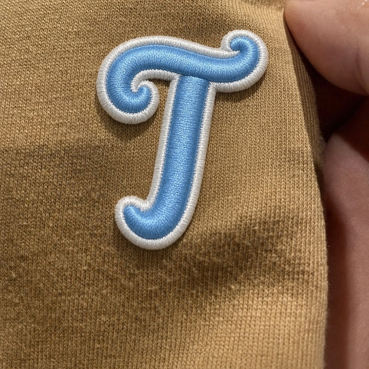 3D Buchstaben Patch T in Blau #buchstabe_t