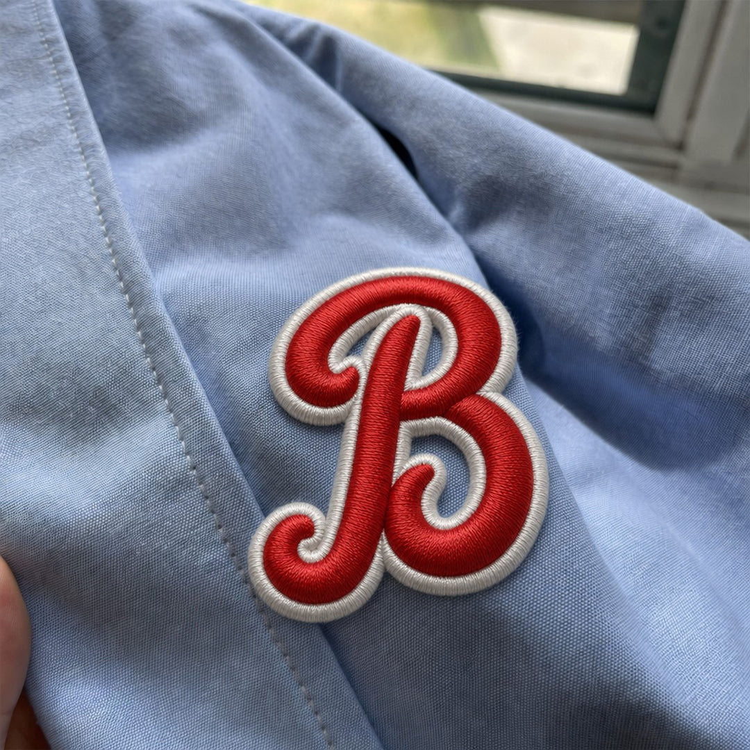 3D Buchstaben Patch B in Rot #buchstabe_b
