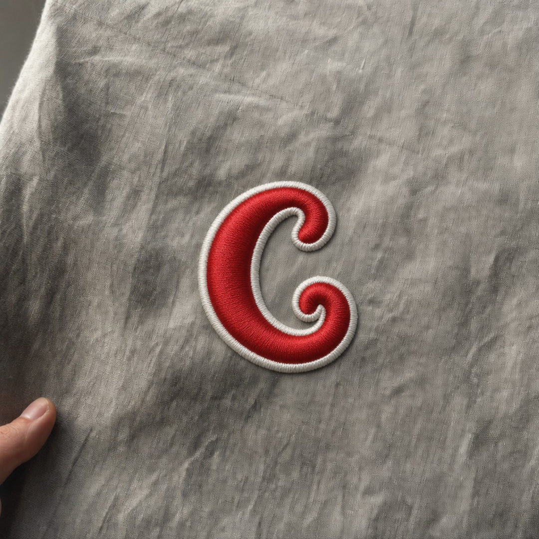 3D Buchstaben Patch C in Rot #buchstabe_c