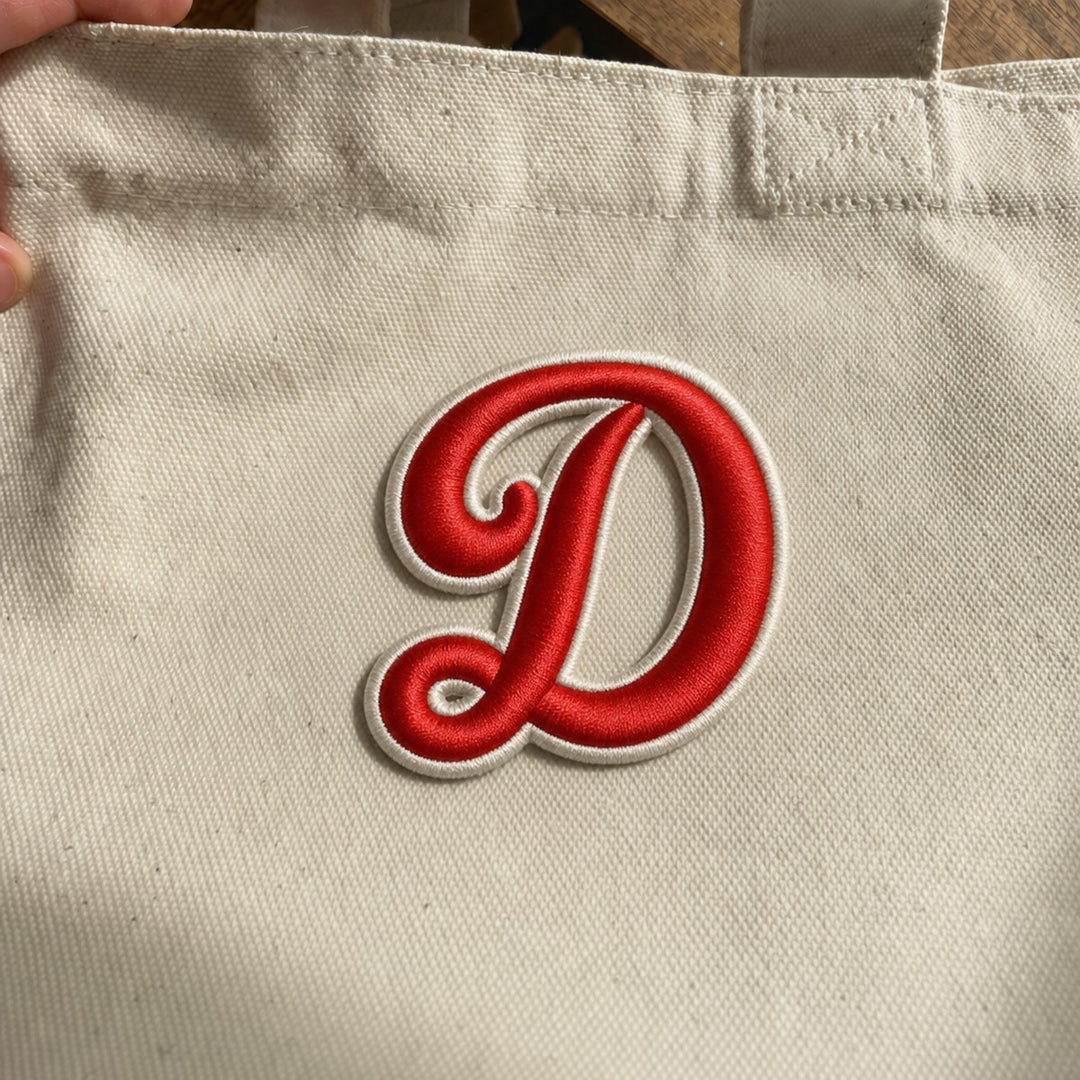 3D Buchstaben Patch D in Rot #buchstabe_d