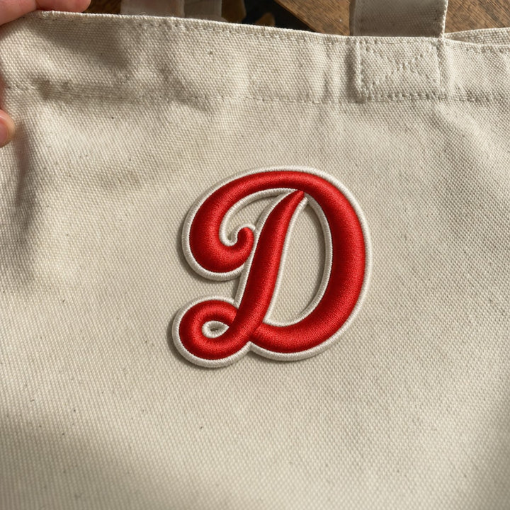 3D Buchstaben Patch D in Rot #buchstabe_d