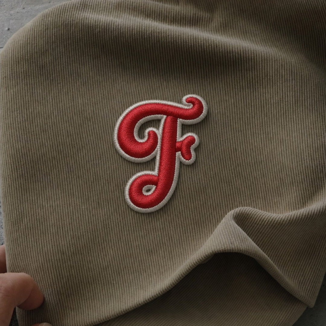 3D Buchstaben Patch F in Rot #buchstabe_f