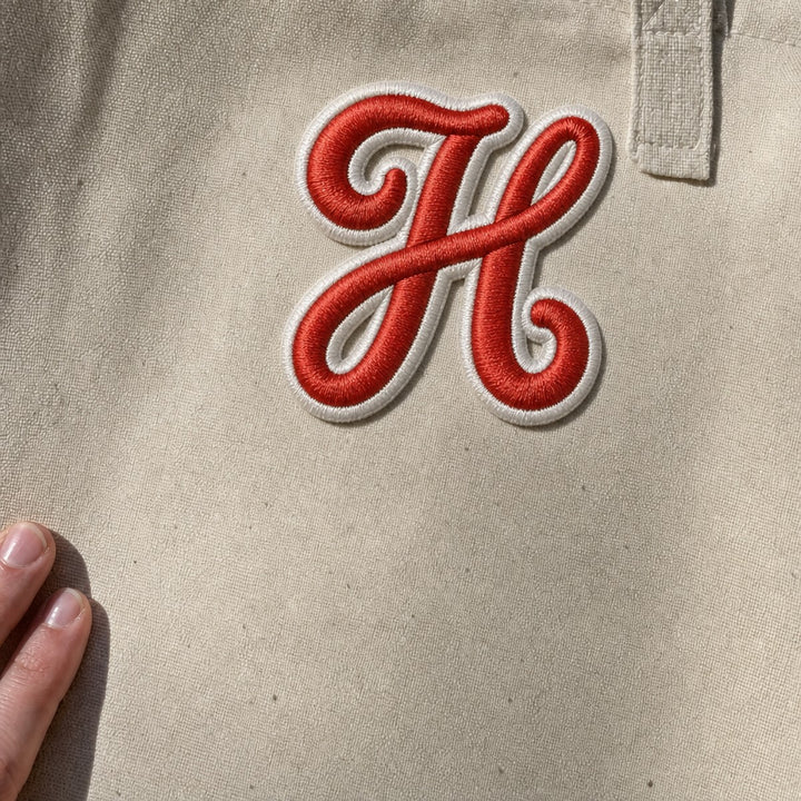 3D Buchstaben Patch H in Rot #buchstabe_h
