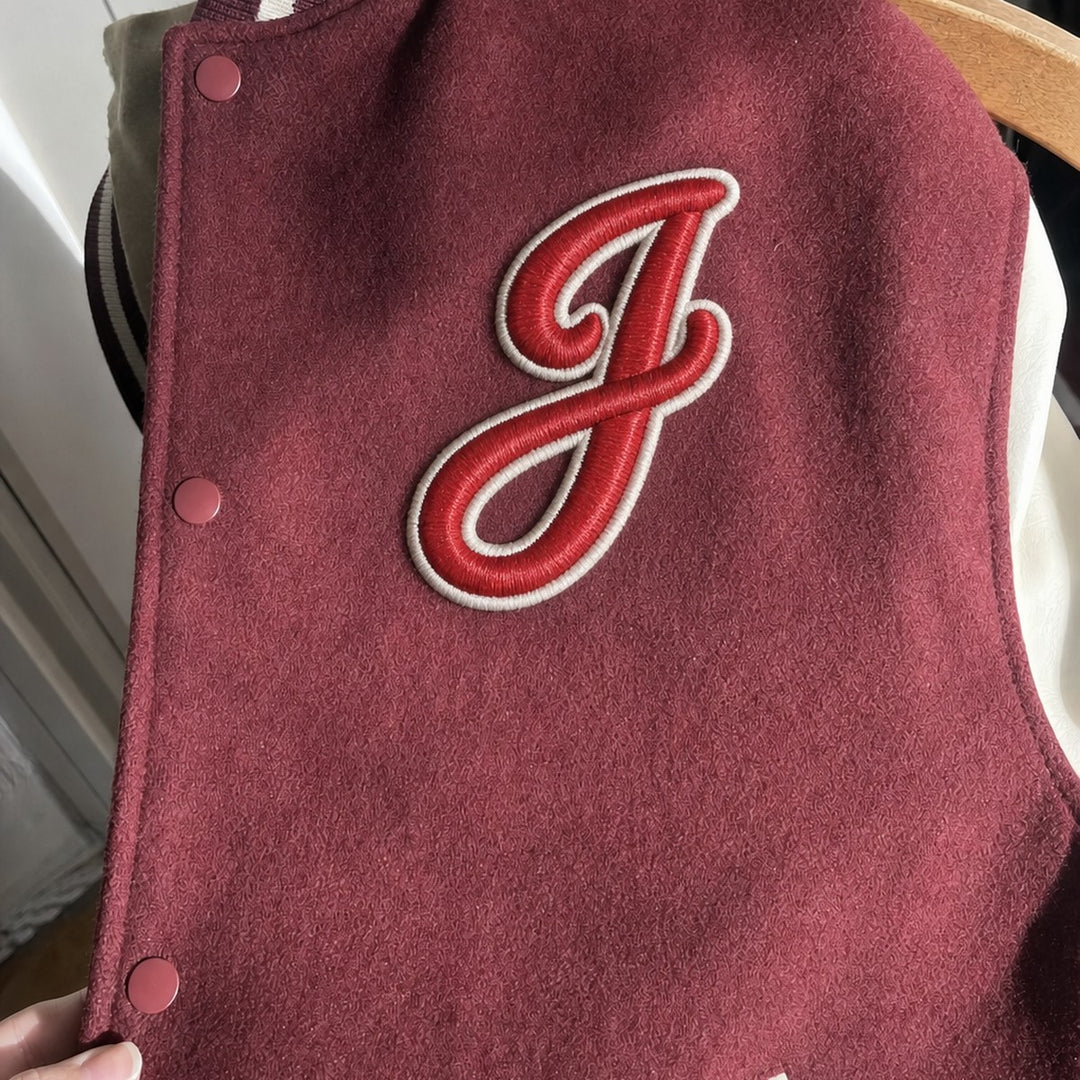 3D Buchstaben Patch J in Rot #buchstabe_j