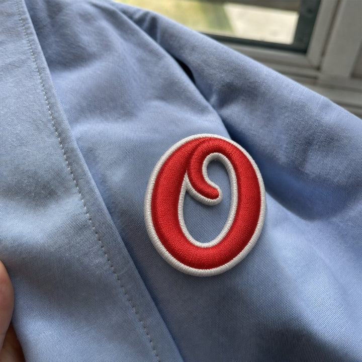 3D Buchstaben Patch O in Rot #buchstabe_o