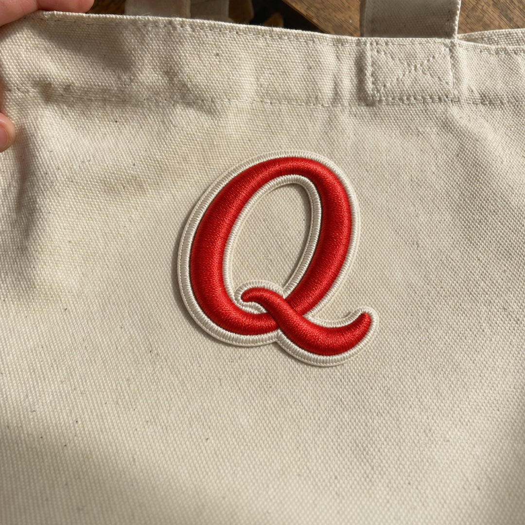 3D Buchstaben Patch Q in Rot #buchstabe_q