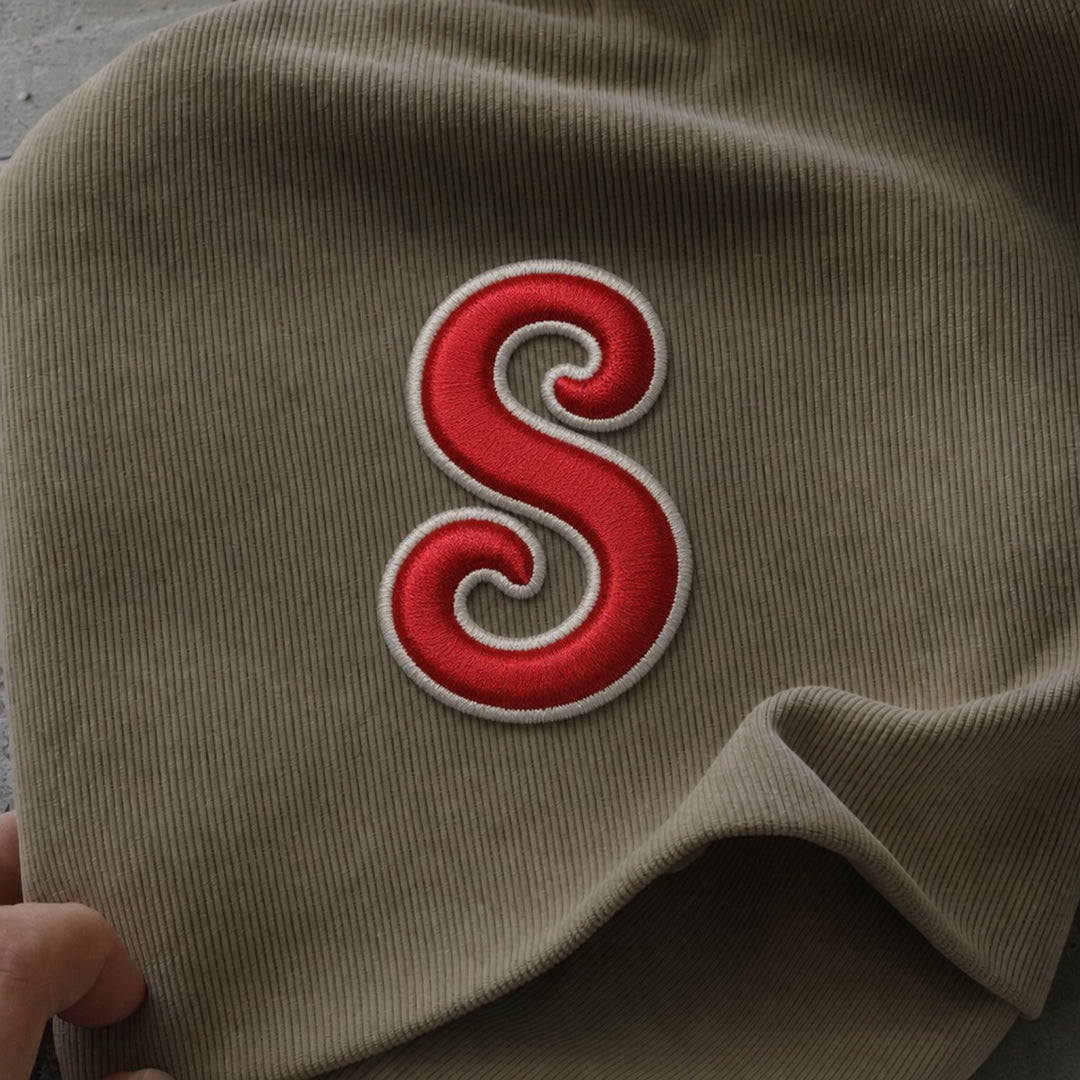 3D Buchstaben Patch S in Rot #buchstabe_s