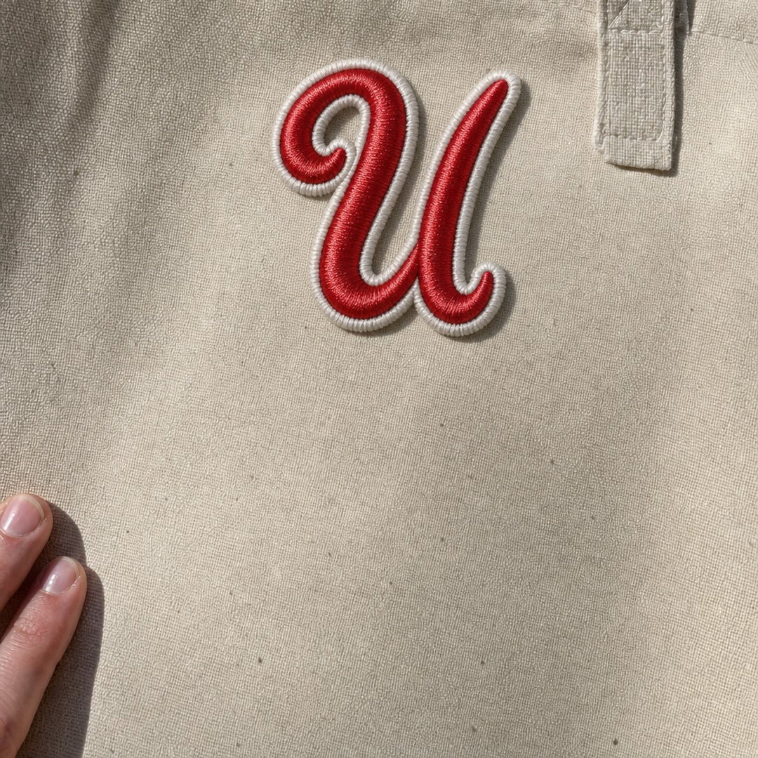 3D Buchstaben Patch U in Rot #buchstabe_u