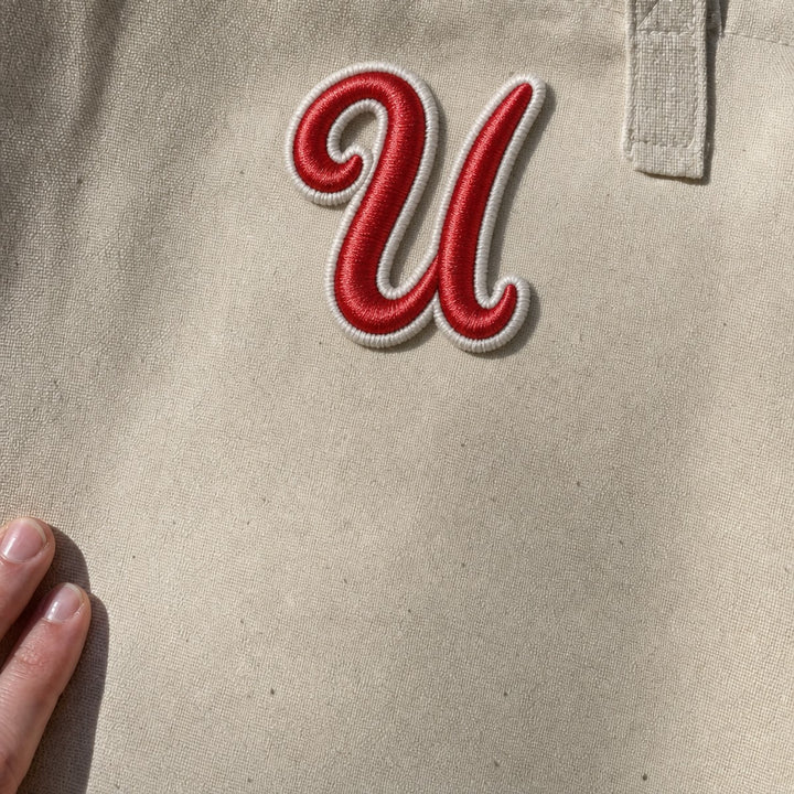 3D Buchstaben Patch U in Rot #buchstabe_u