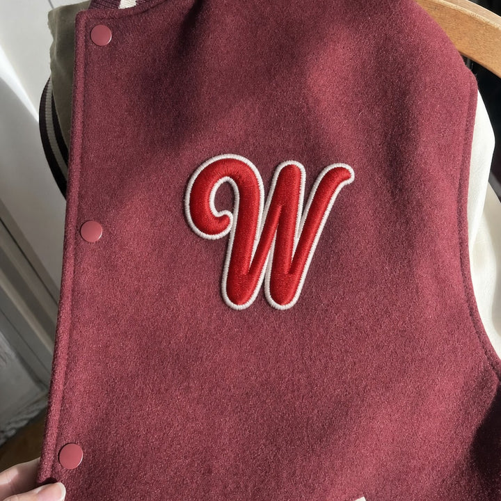 3D Buchstaben Patch W in Rot #buchstabe_w