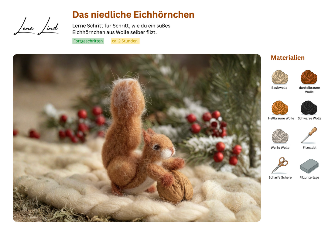 Nadelfilz-Anleitungen: 4 PDFs zum Sofort-Download
