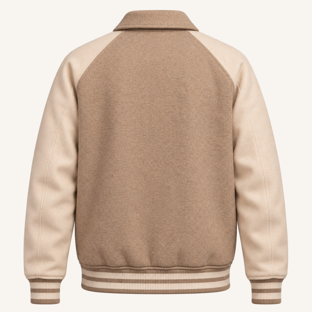 College Jacke Lena Lind Creme Beige, Rückseite #farbe_creme-beige